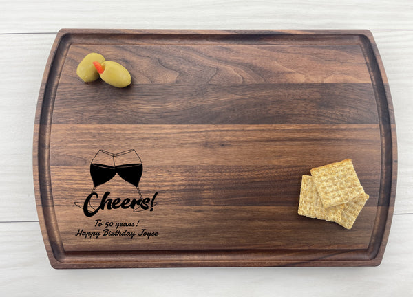 Happy 50th Birthday - Personalized Cutting Board - 214