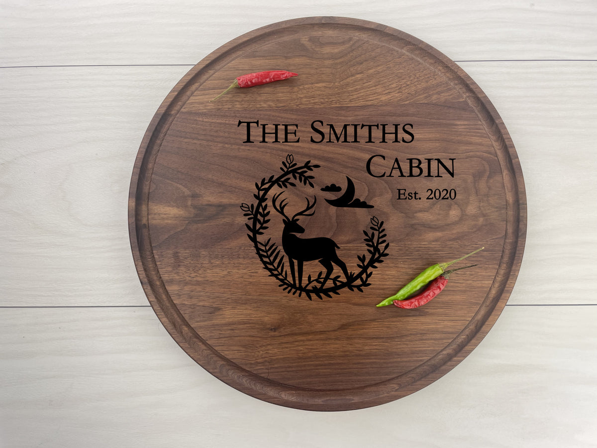 Hunt Camp Theme - Personalized Circular Board - 219