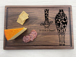 Cute Giraffe - Personalized Cutting Board - 233 2