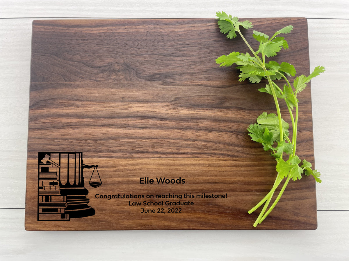 Law School Graduate - Personalized Cutting Board - 236