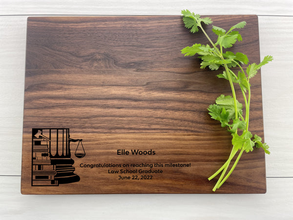 Law School Graduate - Personalized Cutting Board - 236