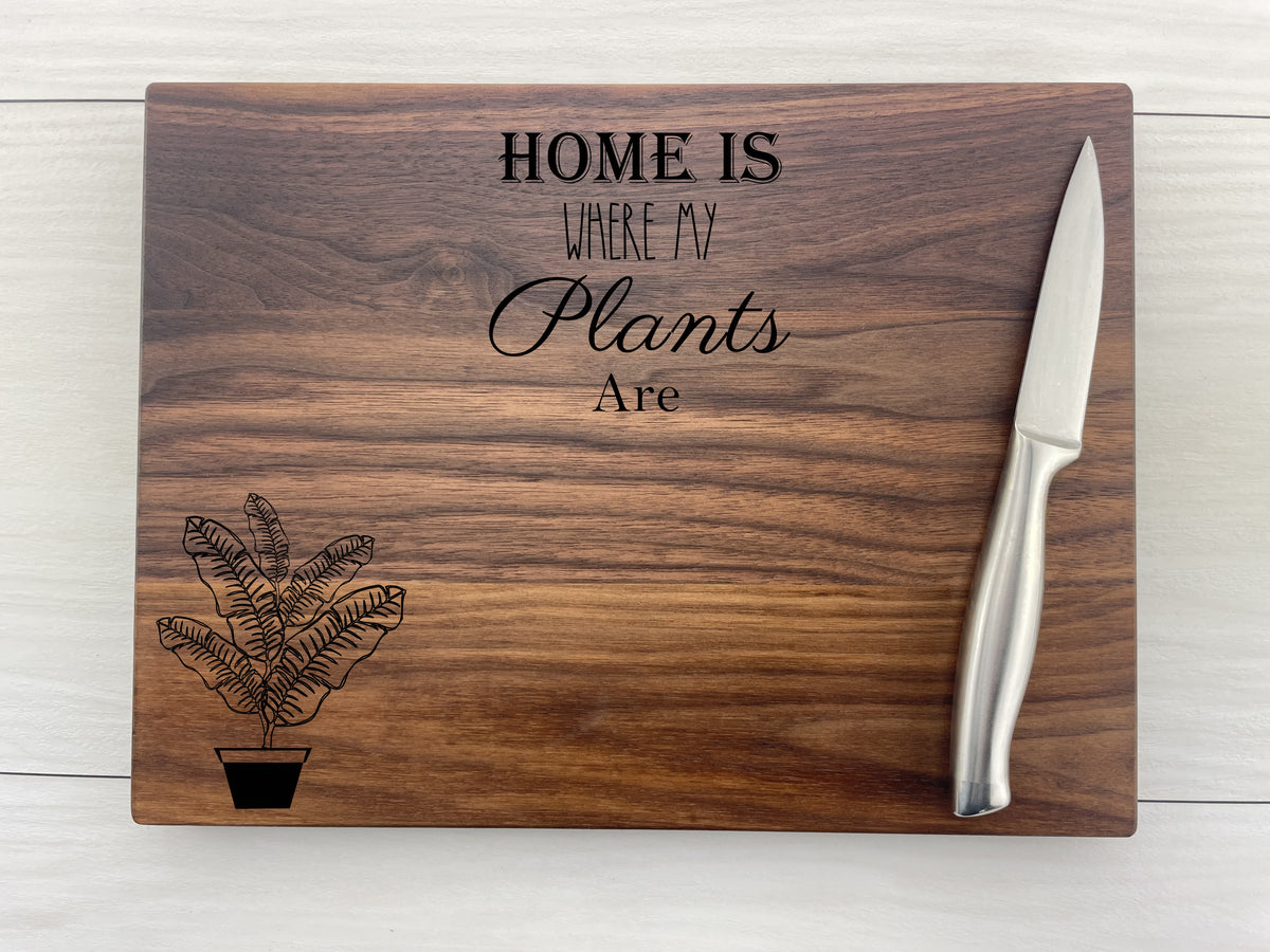 Crazy Plant Lady - Personalized Cutting Board - 237