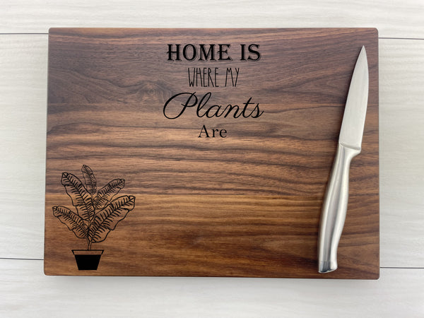 Crazy Plant Lady - Personalized Cutting Board - 237