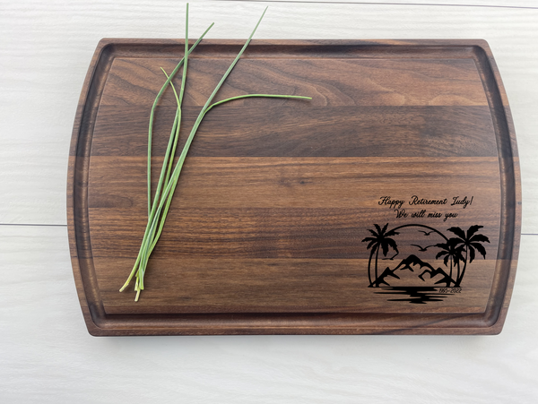 Beach Retirement - Personalized Cutting Board - 252