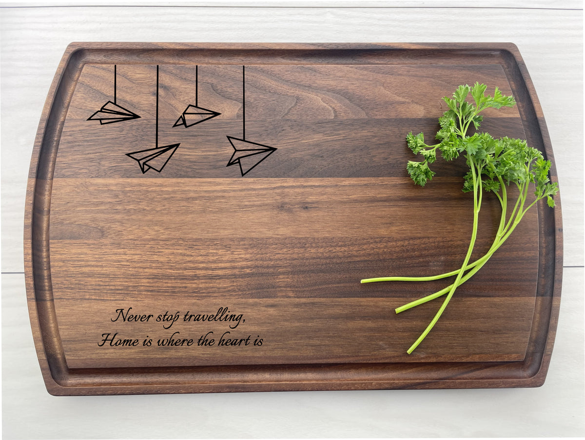 Paper Planes - Personalized Cutting Board - 253