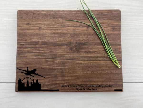 World Traveller - Personalized Cutting Board - 254