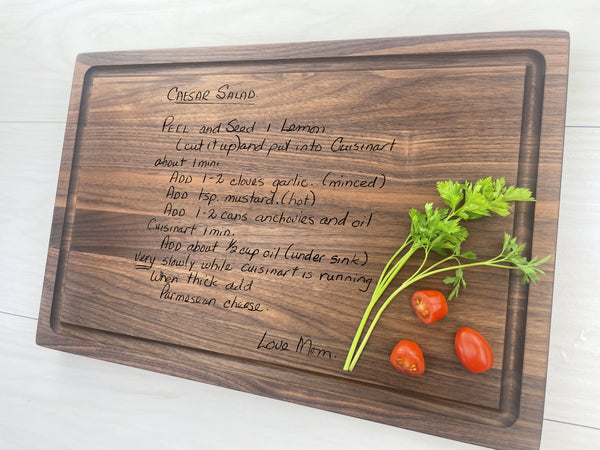 Grandma's Recipe Engraved - Personalized Butcher Block - 023