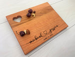 Wedding Gift - Personalized Heart Board - 048 1