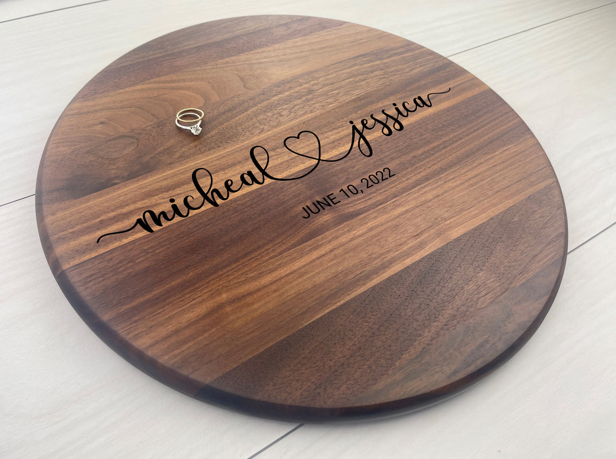 Wedding Memories - Personalized Circular Board - 048
