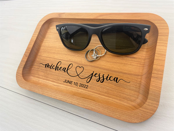 Wedding Gift - Personalized Catch-All Trays - 048