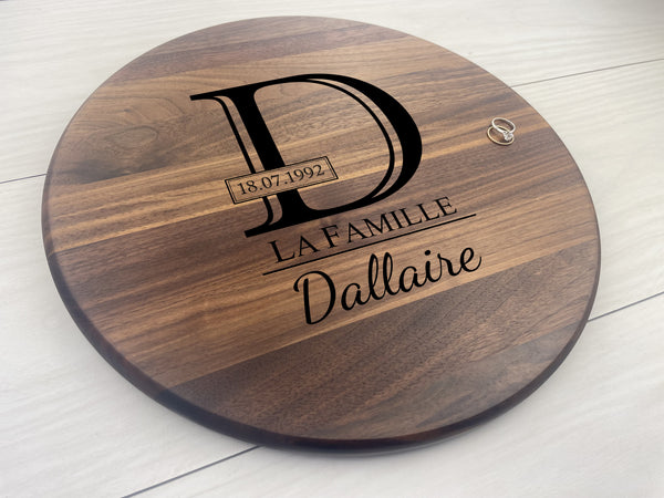 Wedding Memoir - Personalized Circular Board - 049