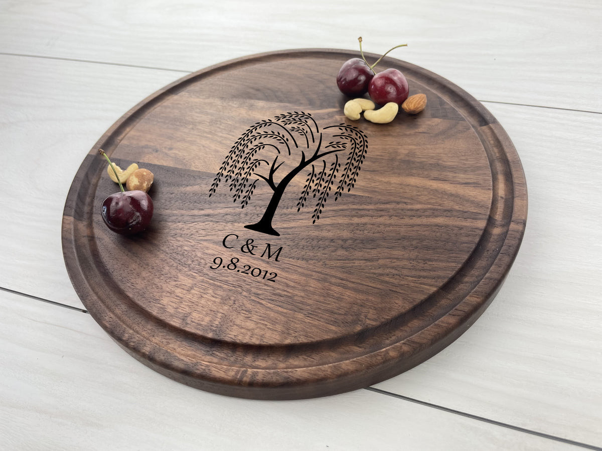Willow Anniversary - Personalized Circular Board - 050