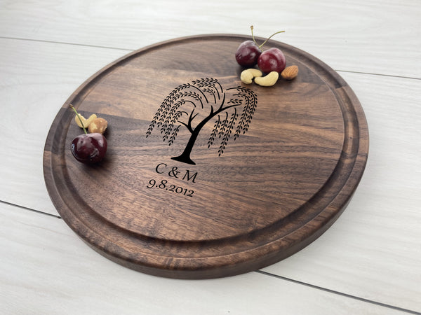 Willow Anniversary - Personalized Circular Board - 050