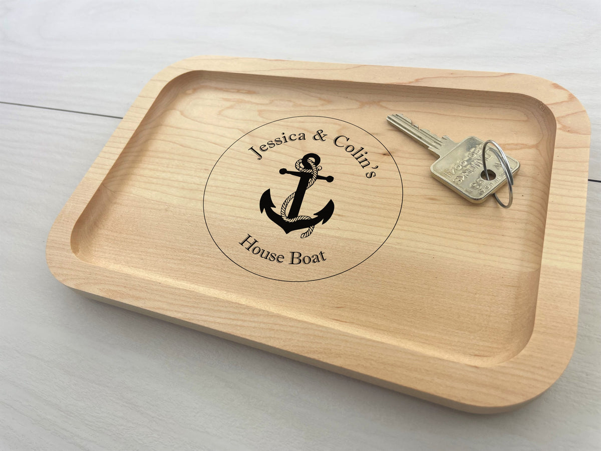 House Boat - Personalized Catch-All Trays - 052