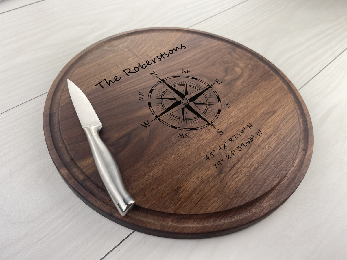 Compass - Personalized Circular Board - 066