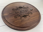 Scroll Work -  Personalized Circular Board - 076 1