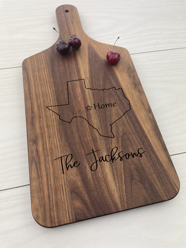 State/Province Outline - Personalized Paddle Board - 090