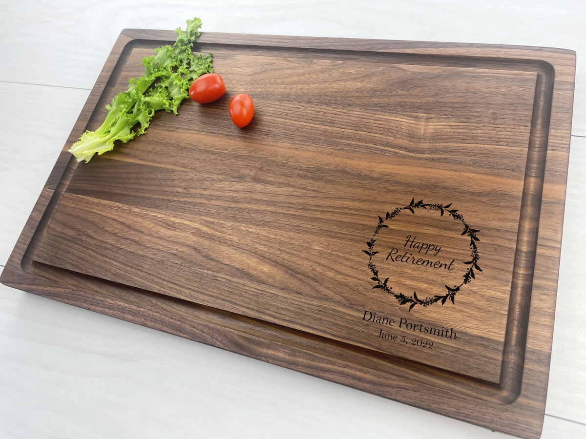 Retirement Gift - Personalized Butcher Block - 103