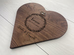 Wreath Wedding Gift - Personalized Heart Board - 105 1