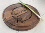 Floral Leaf - Personalized Circular Board - 112 1