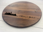 City Skyline - Personalized Circular Board - 117 1