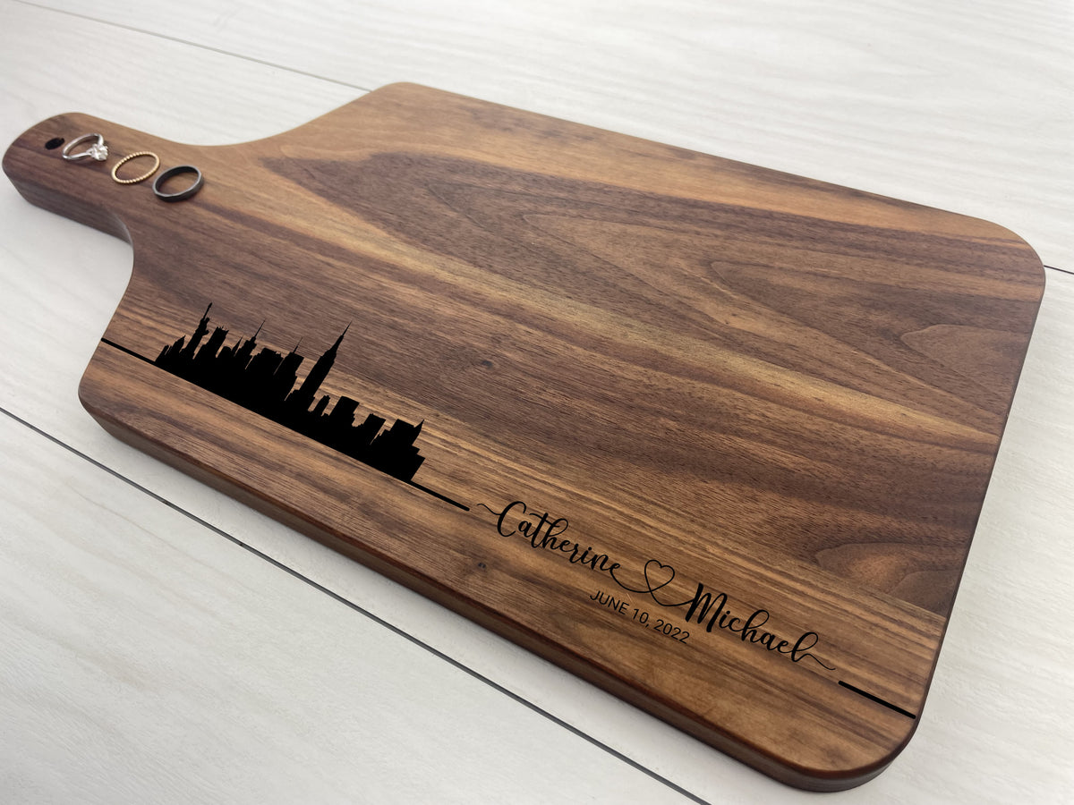 City Skyline - Couples - Personalized Paddle Board - 117