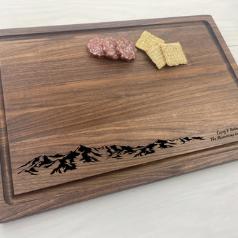 Personalized Butcher Block - The Mountains are Calling - 121