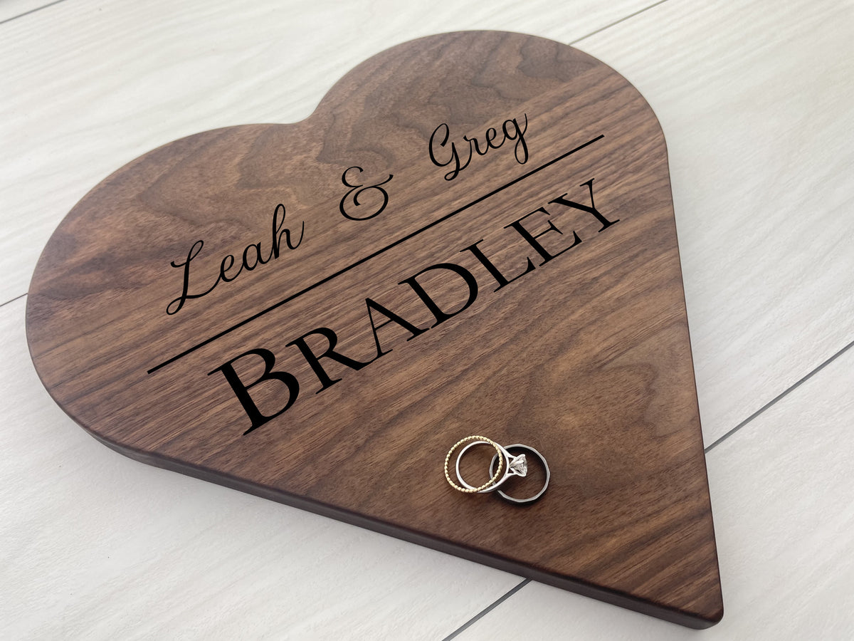 Couples Board - Personalized Heart Board - 129