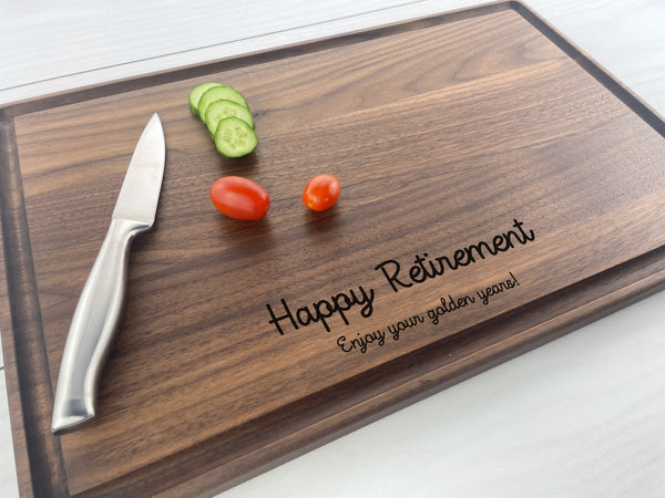 Happy Retirement - Personalized Cutting Board - 177