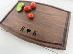 Initials with Heart - Personalized Cutting Board - 180 1