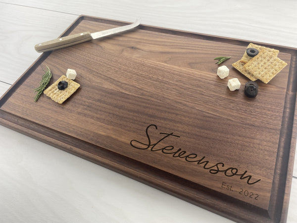 Wedding Date - Personalized Cutting Board - 182