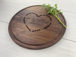 Valentines Wreath - Personalized Circular Board - 190 1