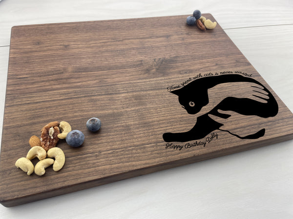 Cat Person - Personalized Cutting Board - 211
