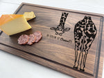 Cute Giraffe - Personalized Cutting Board - 233 1