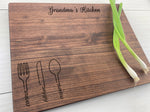 Utensil Design  - Personalized Cutting Board - 235 1