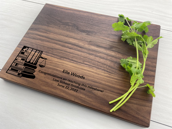 Law School Graduate - Personalized Cutting Board - 236