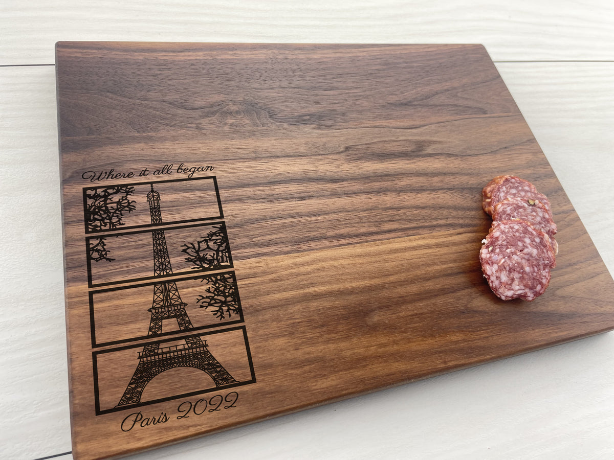 Eiffel Tower - Personalized Cutting Board - 274
