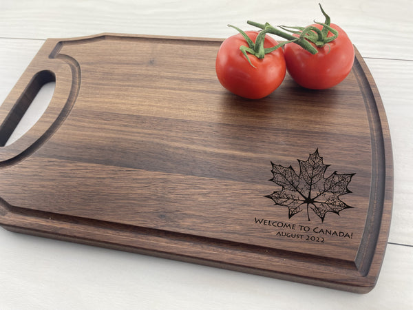 Maple Leaf - Personalized Cutting Board - 279